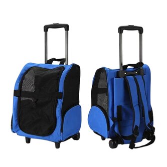 Přepravka s batohem na kolečkách 2v1  Červená