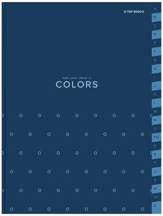 Skorowidz A4 96k kratka 70g Colors niebieski, Top-2000