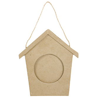 Ramka w kształcie budki dla ptaka 13 x 15 x 1 (wew. 7 x 7) cm. CD007, Decopatch