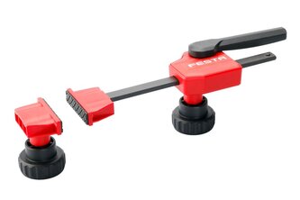 Svěrka / upínka zdvih 120mm pro pracovní stoly a desky s otvory 20mm