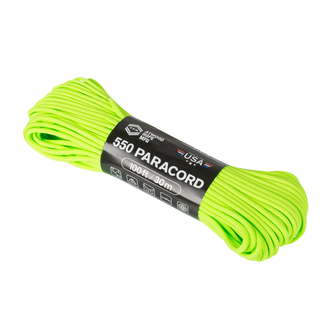 Para lano Atwoood Rope MFG 550 Paracord 30 m - zelené svítící