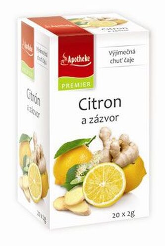 Čaj Apotheke Citron a zázvor 20sacc