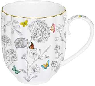Porcelánový hrnek Fleurs Et Papillons