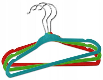 Dětské velurové ramínka MINI 30 kusů