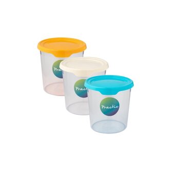 PRAKTIK, MAX - dóza s víčkem 0,6 l, průměr 13 cm, výška 8 cm