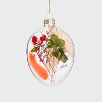 Velikonoční přívěsek | NEVES | vejce s květy velké růžové | 878874