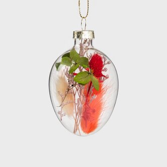 Velikonoční přívěsek | NEVES | vajíčko s květy malé růžové | 878867