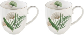 Sada dvou porcelánových hrnků Exotique