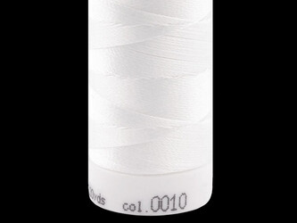 Nitě Poly Sheen Mettler 200 m - 1 ks - 0010 White lesk