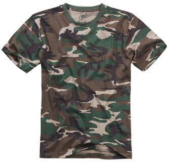 Tričko Brandit Tee - woodland, 7XL