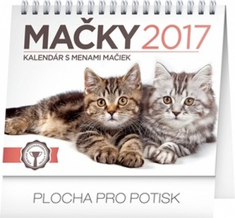 Mačky - stolní kalendář 2017