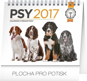 Psy - stolní kalendář 2017
