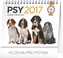 Psy - stolní kalendář 2017