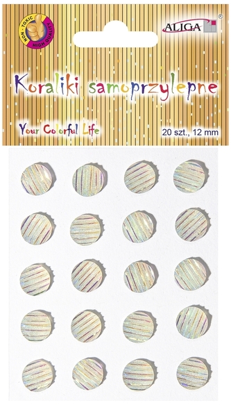 Dżety kryształki samoprzylepne JET-2398 opalizujące rozm. 12mm., Aliga