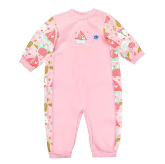 Splash About UV dětský neopren - overal - Sova a Kočička  Vel. L (6-12 měs.)