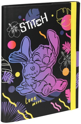 Teczka z gumką A5 3cm Disney Black Stitch wzór 2, Patio