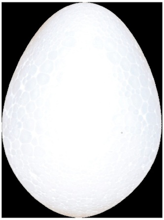 Jajo styropianowe BJ-20 dwuczęściowe, rozm. 20cm op.1szt , Aliga