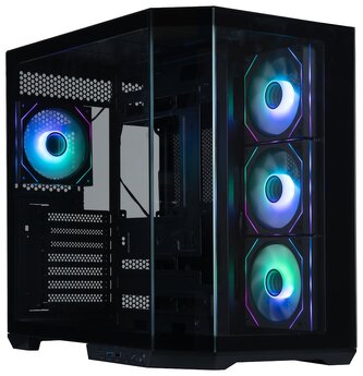BitFenix skříň T10 Negro / ATX / 4x 120mm ARGB fan + controller / USB 3.0 / USB-C / panoramatická / černá