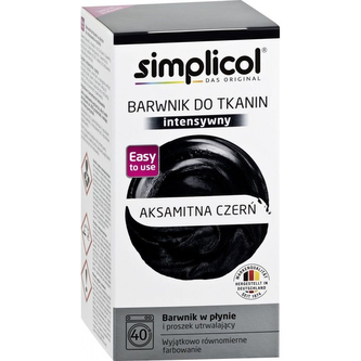 SIMPLICOL Barwnik do tkanin INTENSIV AKSAMITNA CZERŃ 560g