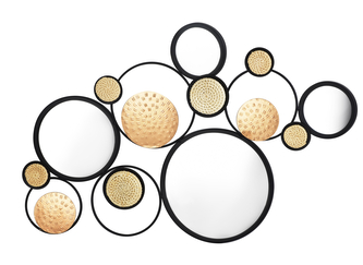 TALA Dekoracja ścienna  z lustrem 60x37x0,7cm