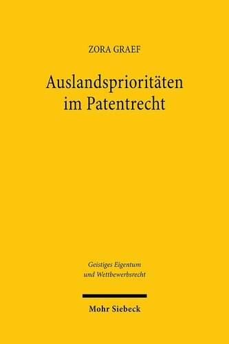Auslandsprioritäten im Patentrecht