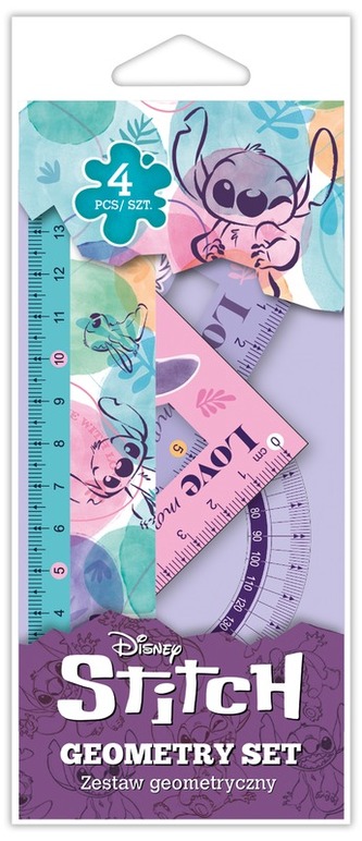 Zestaw geometryczny 4szt. Disney Fashion Stitch pastel, Patio