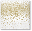 Serwetki 33x33cm Confetti (gold), Paw