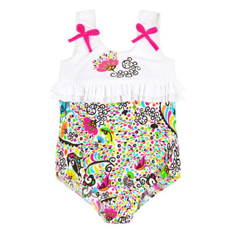 Splash About Jednodílné plavky - L'Histoire De Birdy Vel. 7 - 8 let