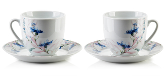 JOY Komplet 6 filiżanek ze spodkiem 250ml JOY Komplet 6 filiżanek ze spodkiem 250ml