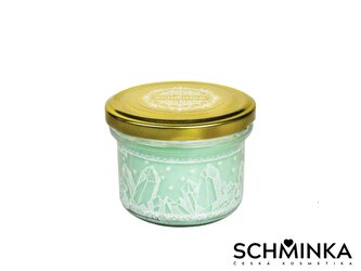 Vonná Sójová Svíčka s Krystalem "Amazonit"