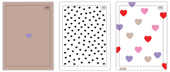 Zeszyt A4 80 k. kratka UV Hearts, Interdruk