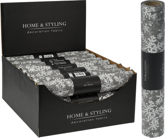 Tkanina dekoracyjna ŚNIEŻKA SREBRNA