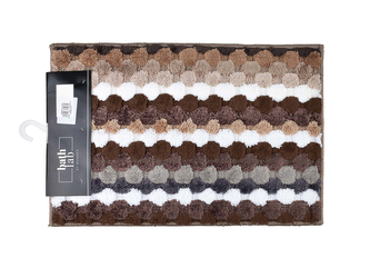 ZAC Dywanik Łazienkowy 40x60cm paski brąz