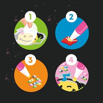 Naklejki zrób to sam diamentowe malowanie 3 szt., Trendhaus