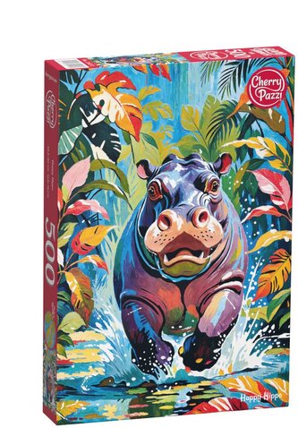 Puzzle 500 elementów. CherryPazzi Happy Hippo