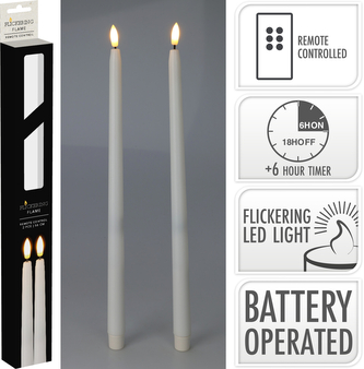 KOMPLET 2 ŚWIEC LED 38CM