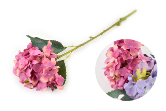 VIRIDIS Sztuczny kwiat hortensja62x16cm różowy