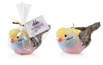 Świeca PTASZEK wielkanocny mały 12x6cmżółta