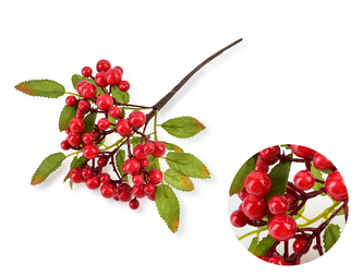 VIRIDIS Sztuczny ostrokrzew gałązka 32cm