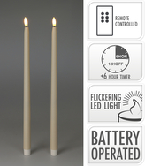 KOMPLET 2 ŚWIEC LED 38CM