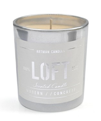 Świeca LOFT SZKLANKA woskowa żółta 7,4x8,3cm zapachowa