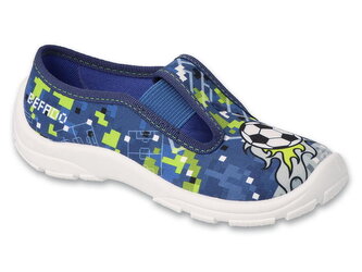 975X191 - chlapecké bačkorky Befado modré, fotbal 975XY191_27