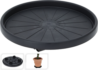 PODSTAWKA POD KWIATY NA KÓŁKACH 30XH6CM