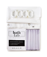 ZAC WHITE Zasłona prysznicowa180x180cm 12 oczek