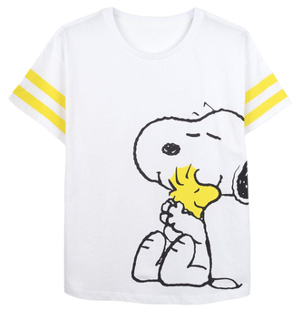 Pánské tričko Snoopy: Obejmout (M) bílá bavlna