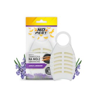 NO Pest Odpuzovač molů na oblečení, levandulový přívěsek do šatníku ECO