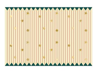 Obrus papierowy Pasy z gwiazdkami 180x120cm