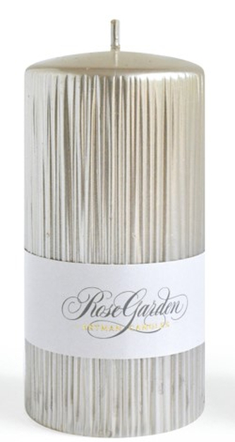 Świeca ROSE GARDEN walec duży 7xh17,5cm parafinowa szampan