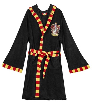 Župan Harry Potter: Nebelvírský znak a barvy (M) černý polyester
