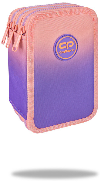 Piórnik potrójny z wyposażeniem Jumper 3 Gradient Berry CoolPack, Patio